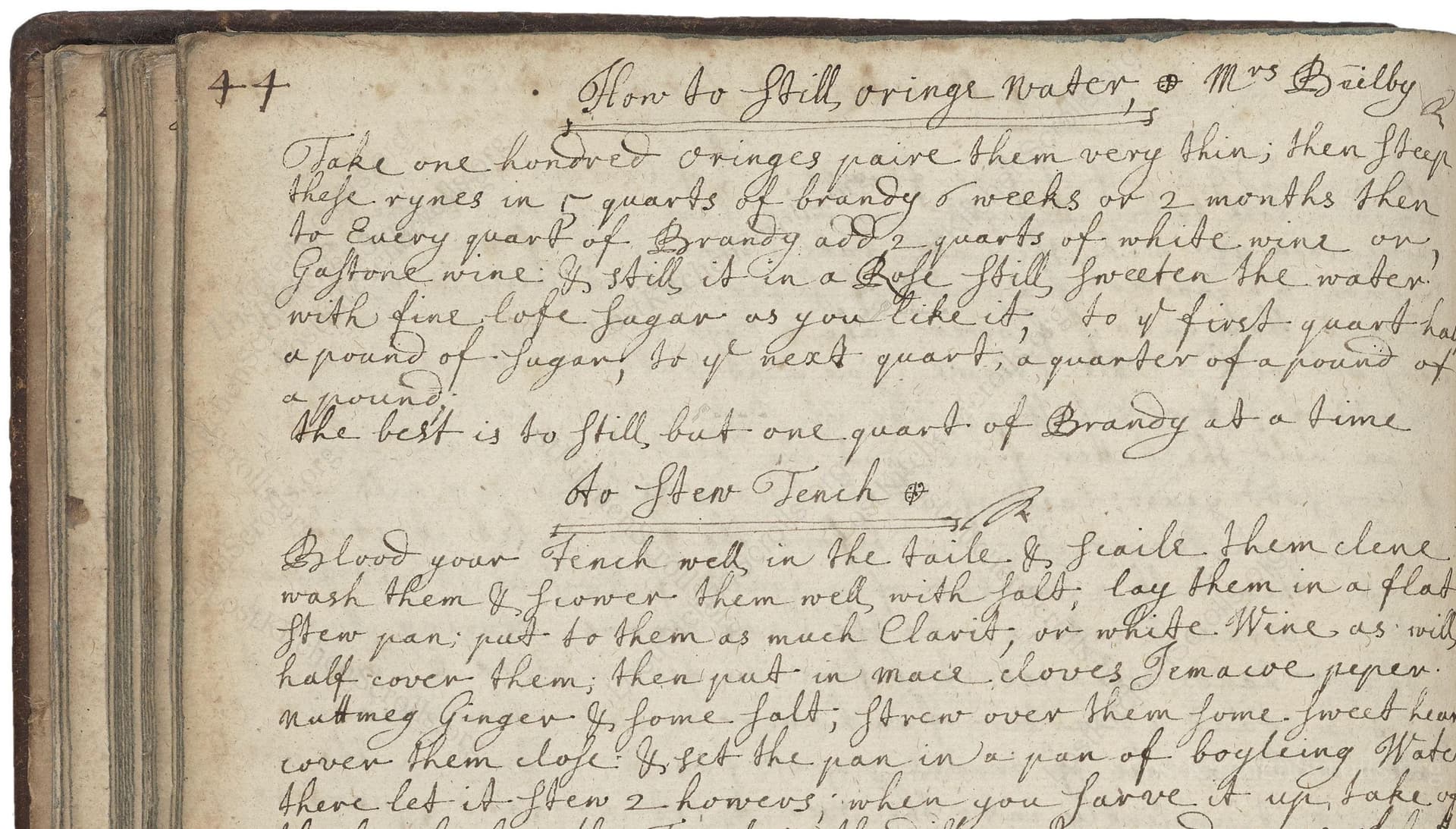 How To Still Oringe Water & Mrs Bielby
