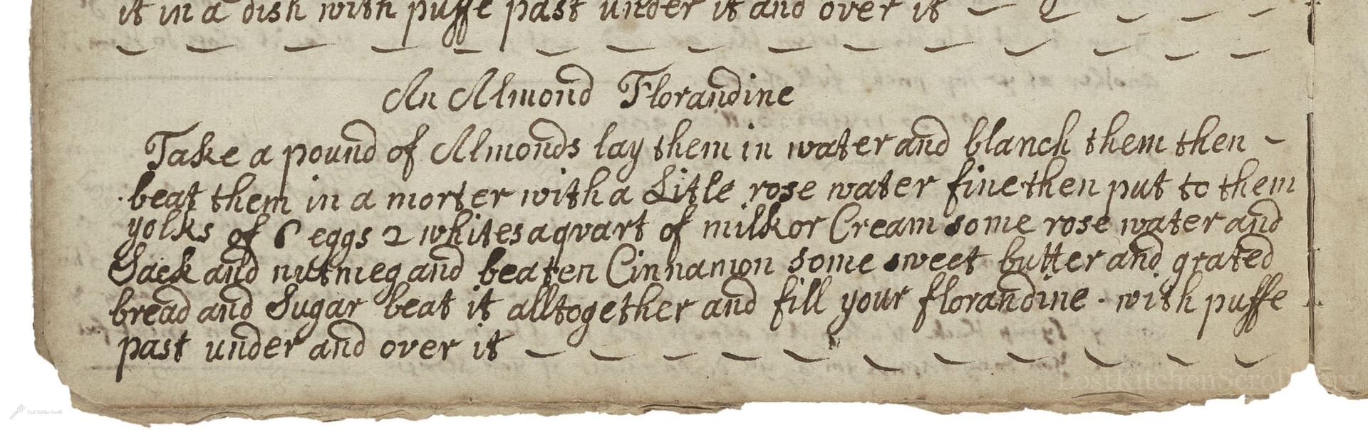 An Almond Florandine