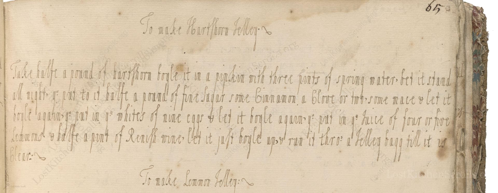 To Make Hartshorn Jelley