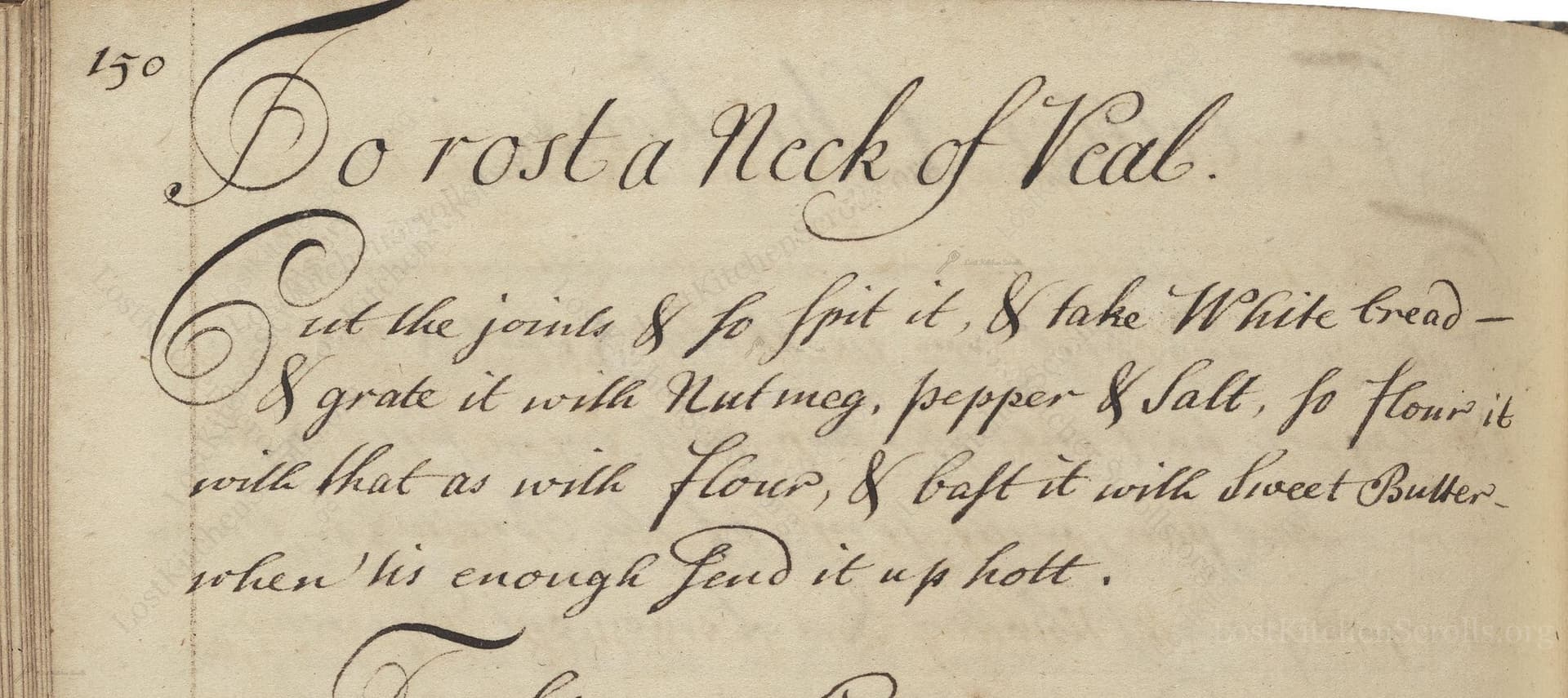 To Rost A Neck Of Veal