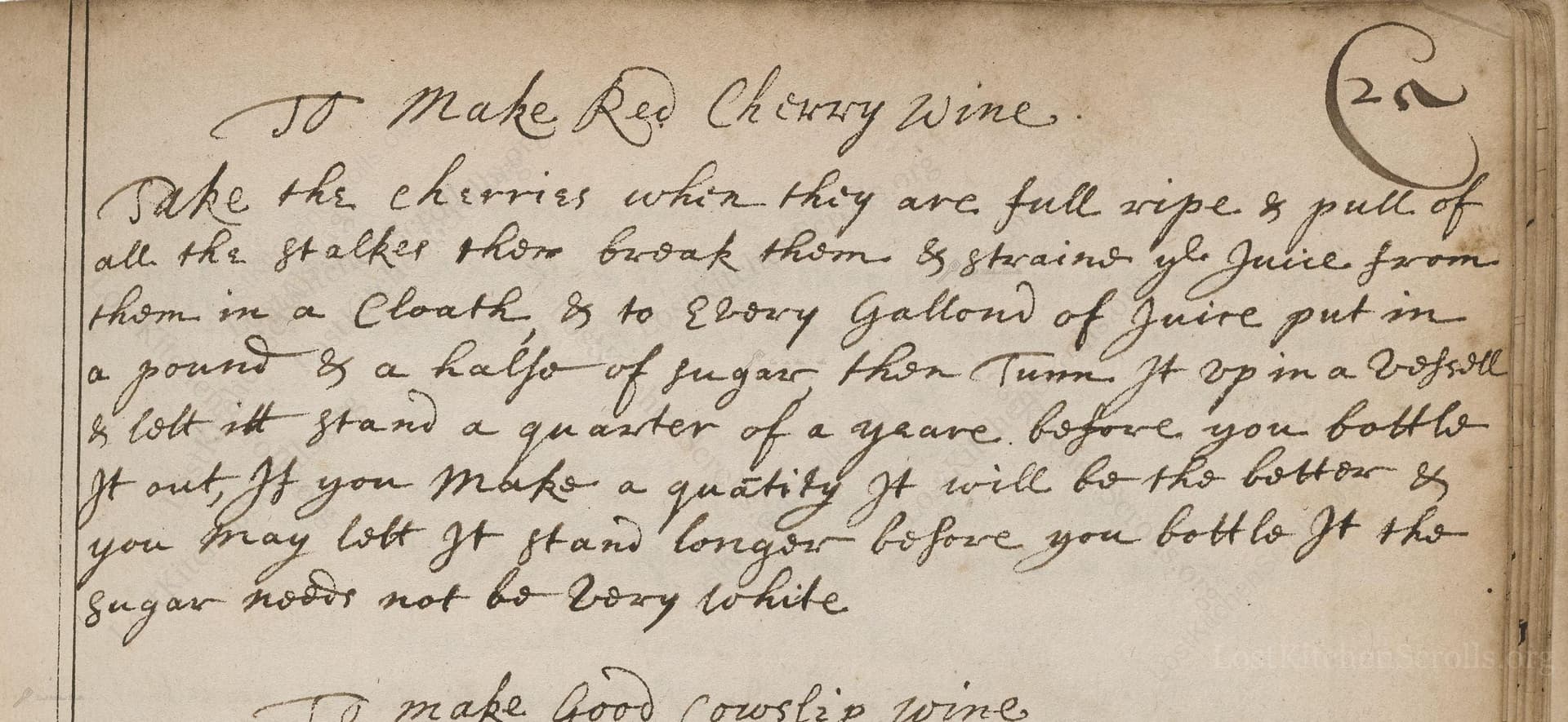 To Make Red Cherry Wine