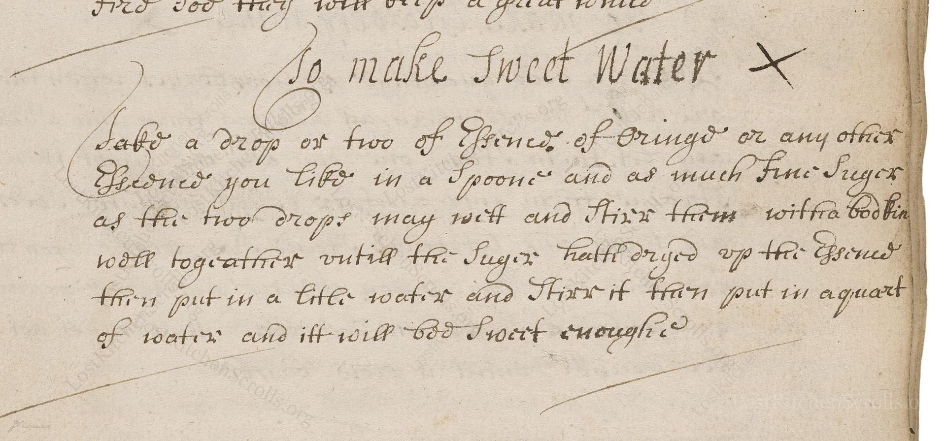 So Make Sweet Water