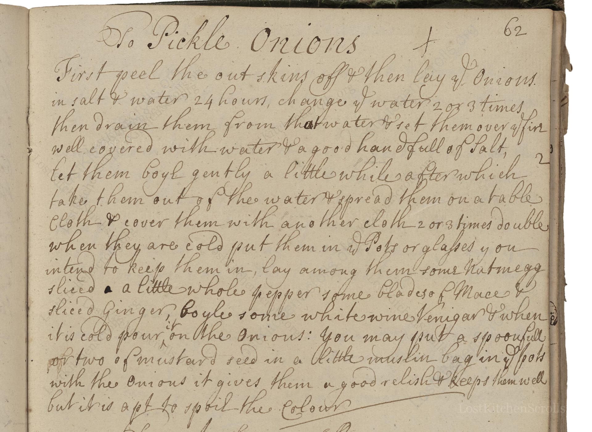 To Pickle Onions
