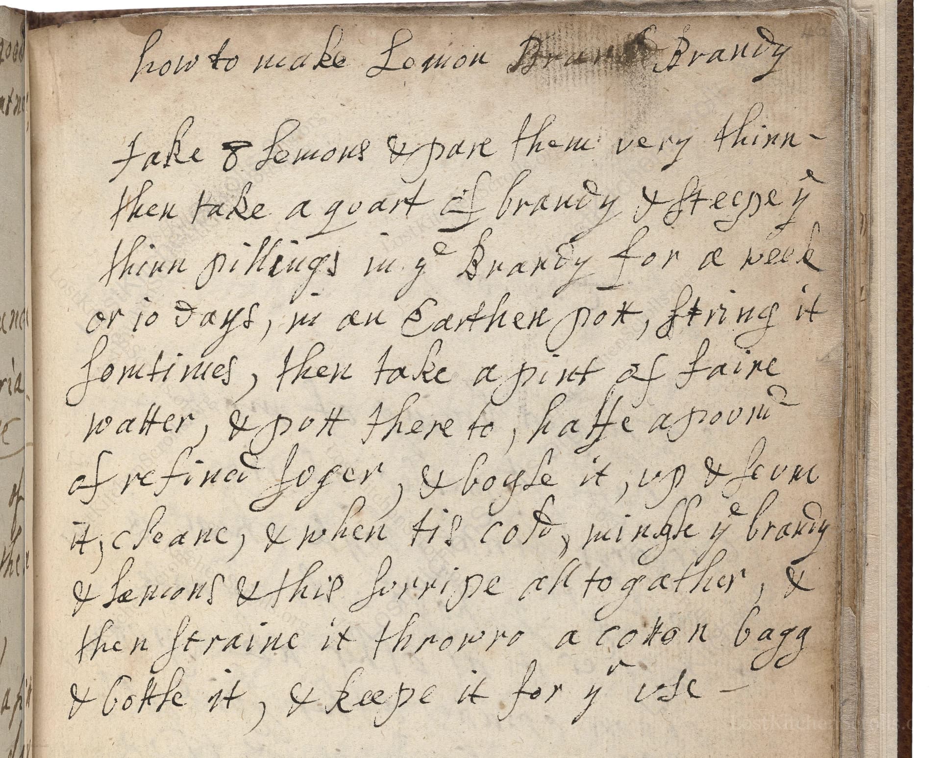 How To Make Lemon Brandy