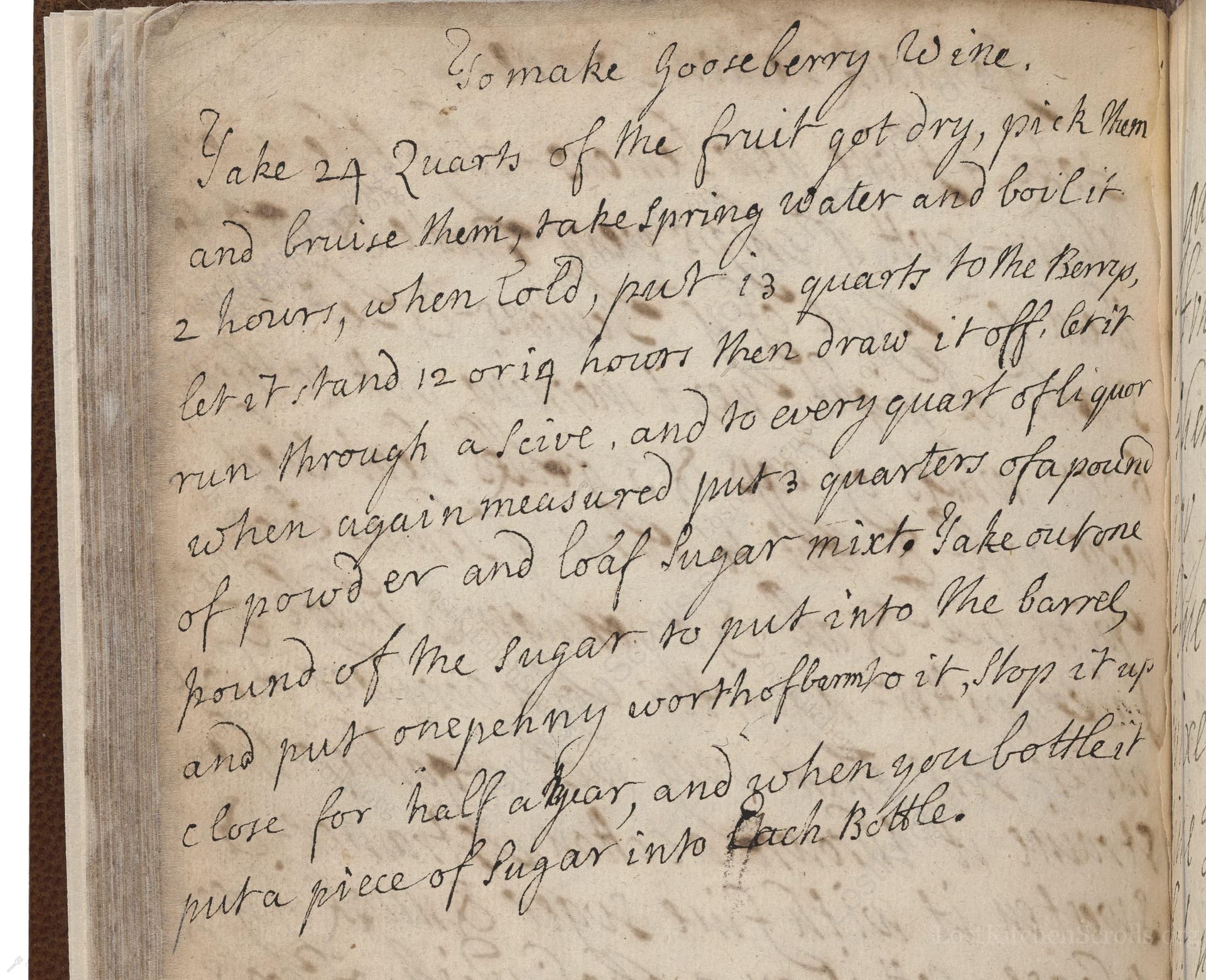 To Make Gooseberry Wine