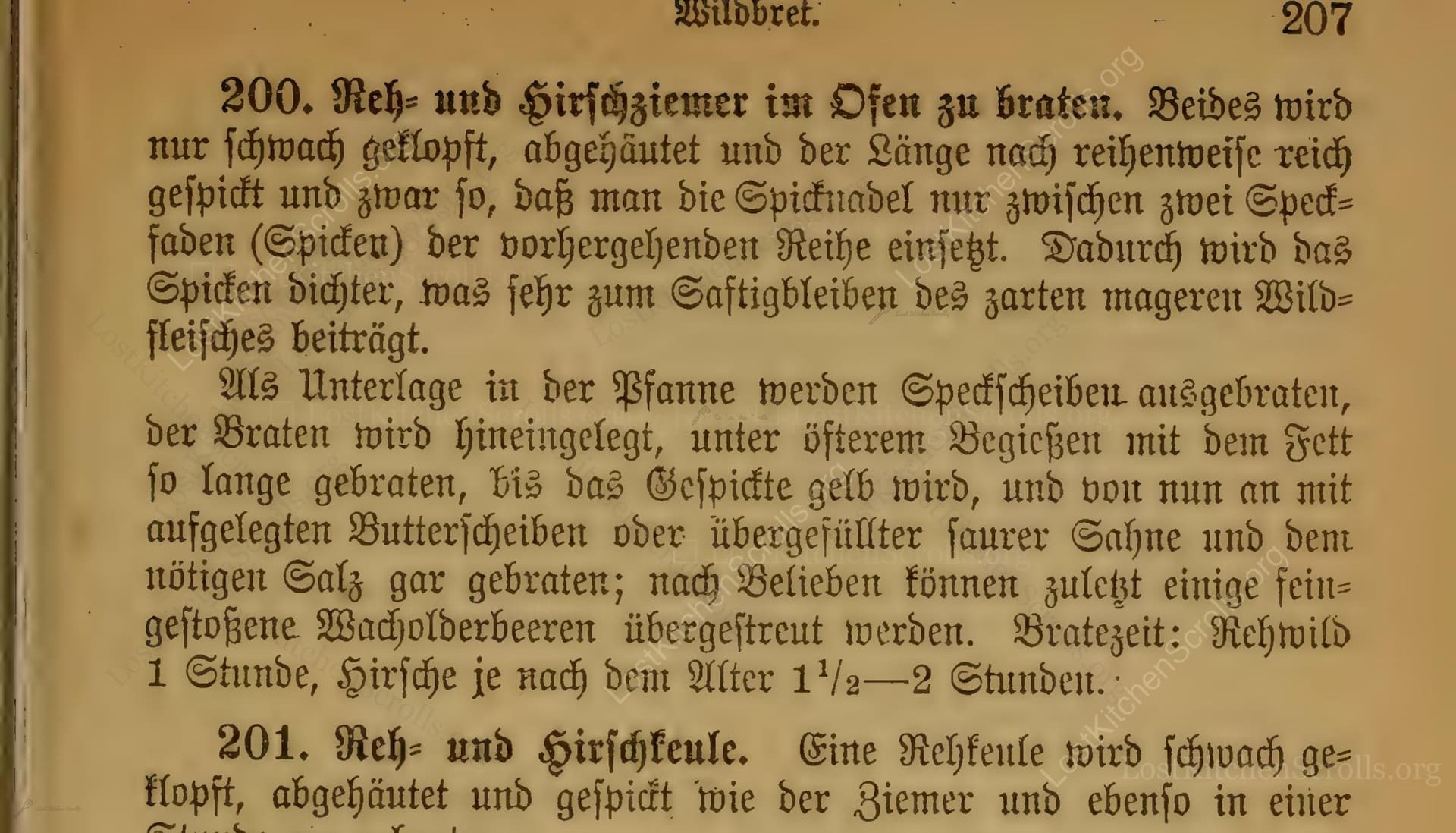 Reh- Und Hirschziemer Im Ofen Zu Braten