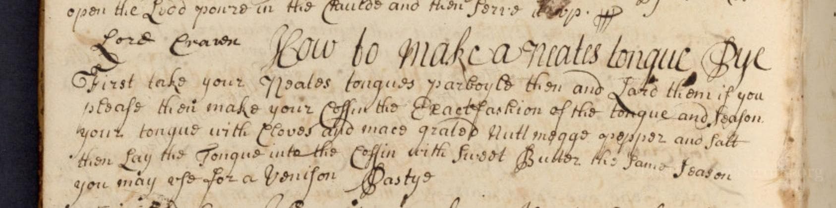 Lord Craven How To Make A Neates Tongue Pye