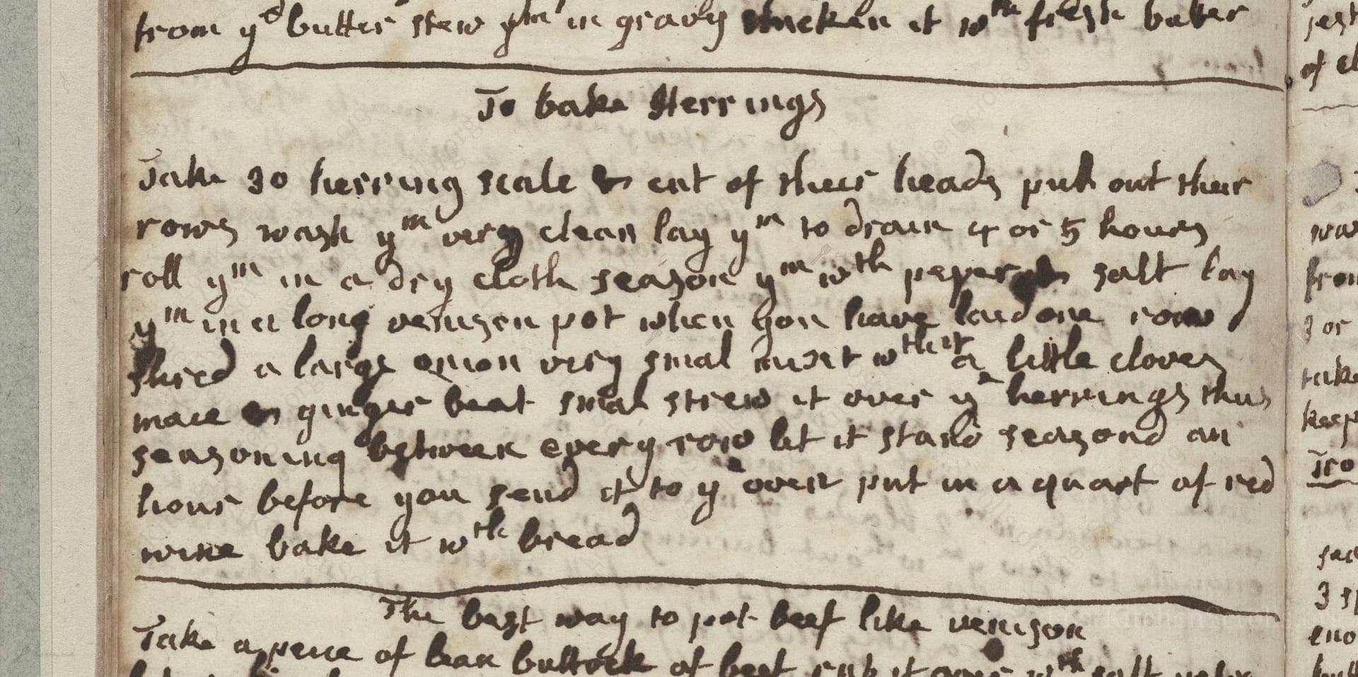 To Bake Herrings