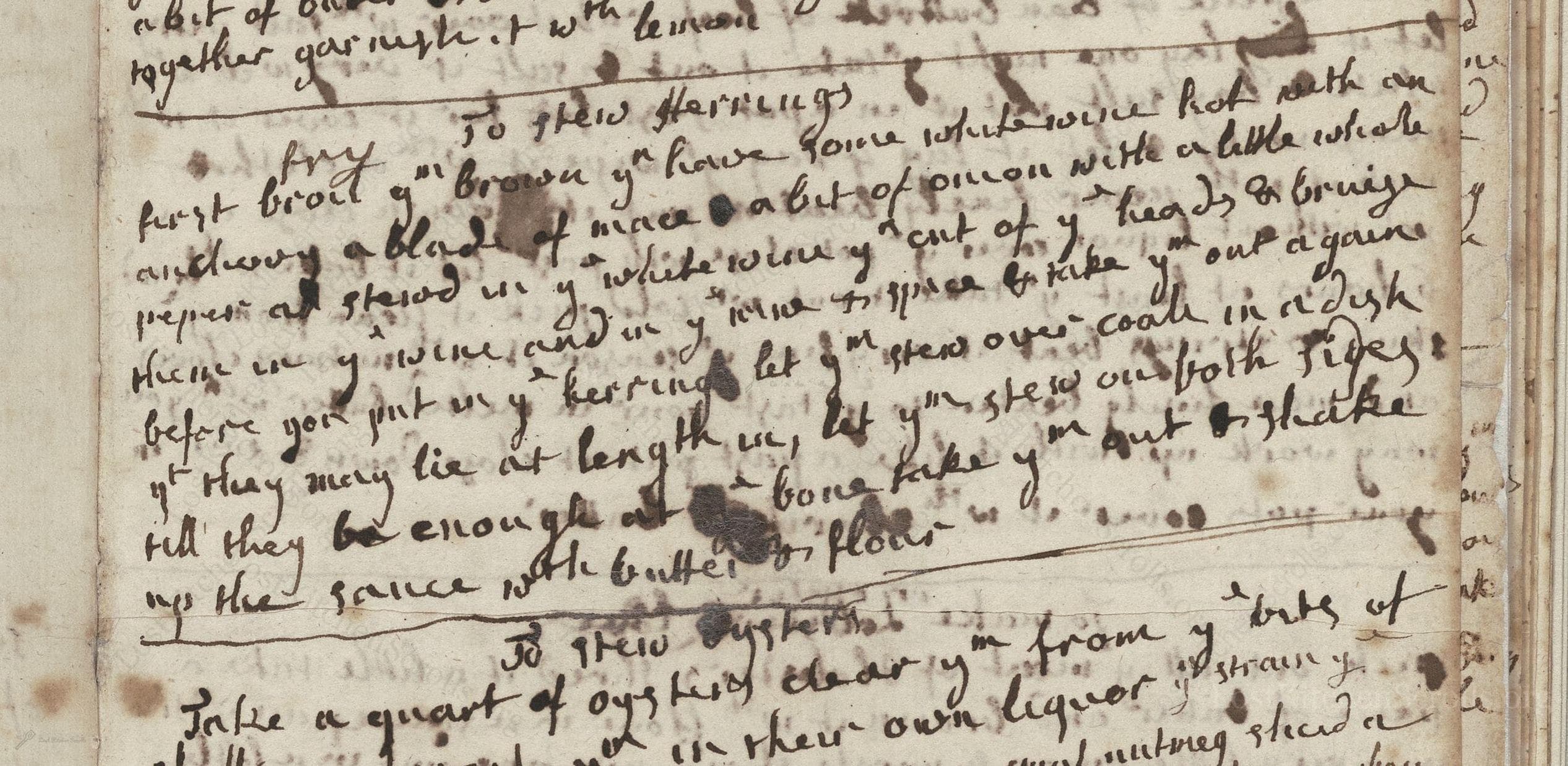 Historical recipe for To Stew Herrings