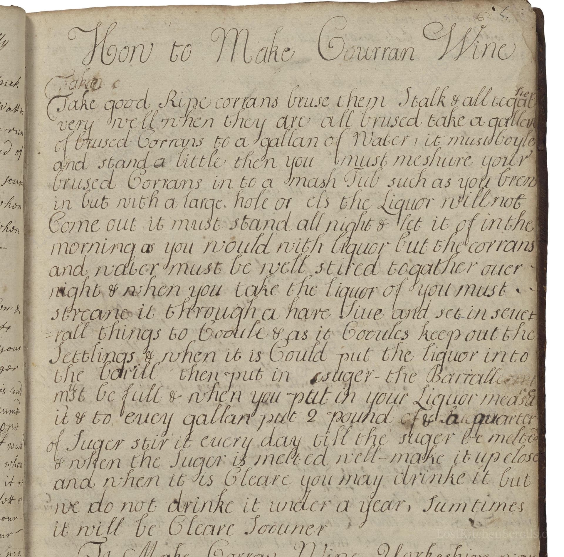 How To Make Courran Wine