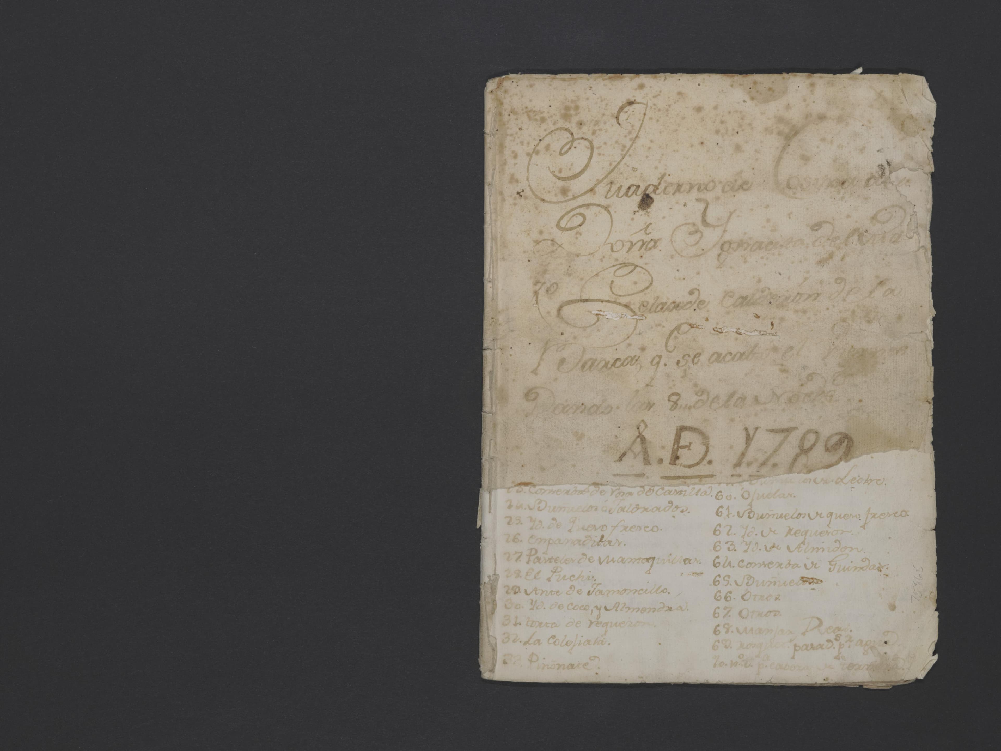 Cuaderno de Cosina de Dona Ignacita cover