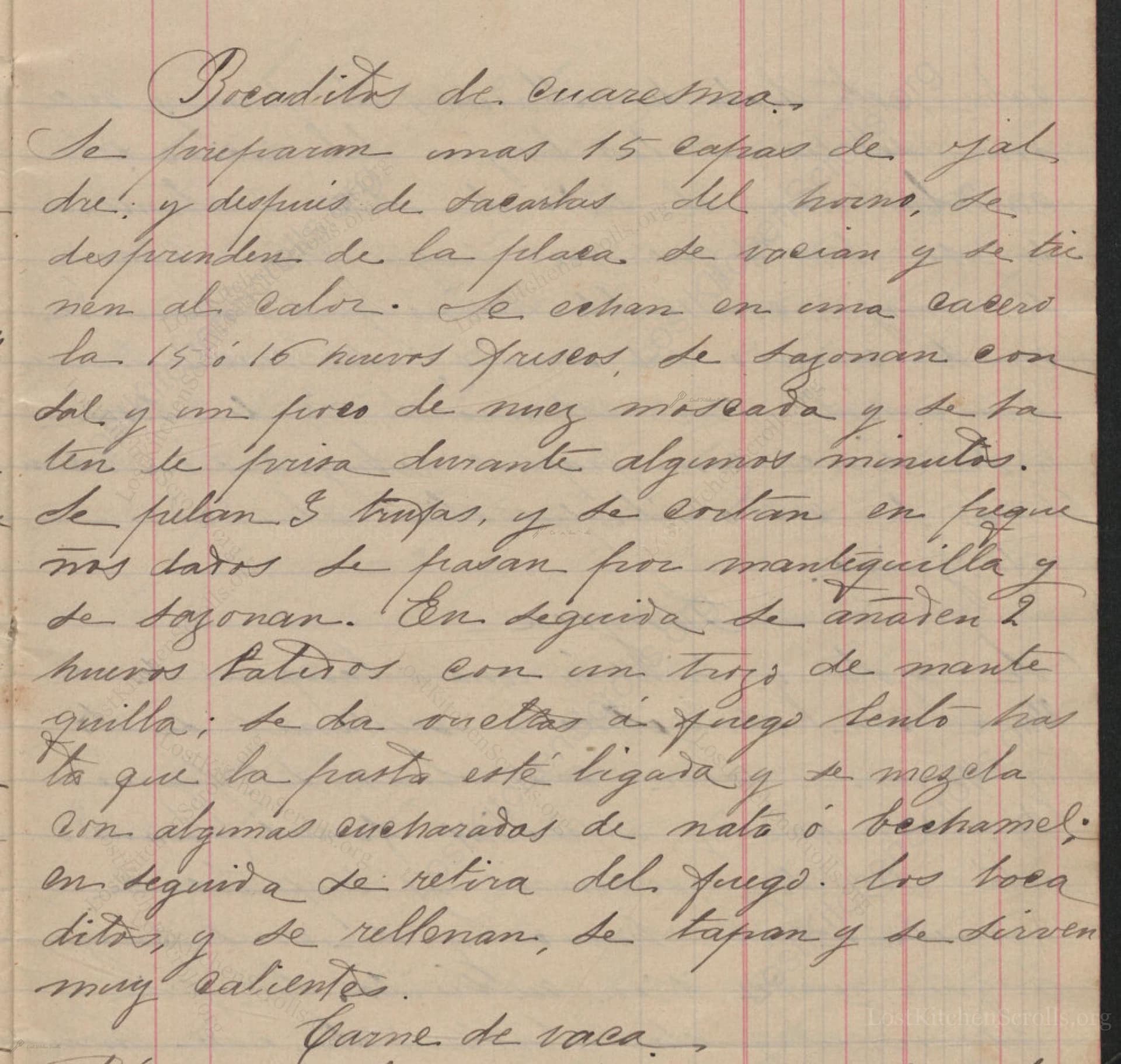 Bocaditos De Cuaresma