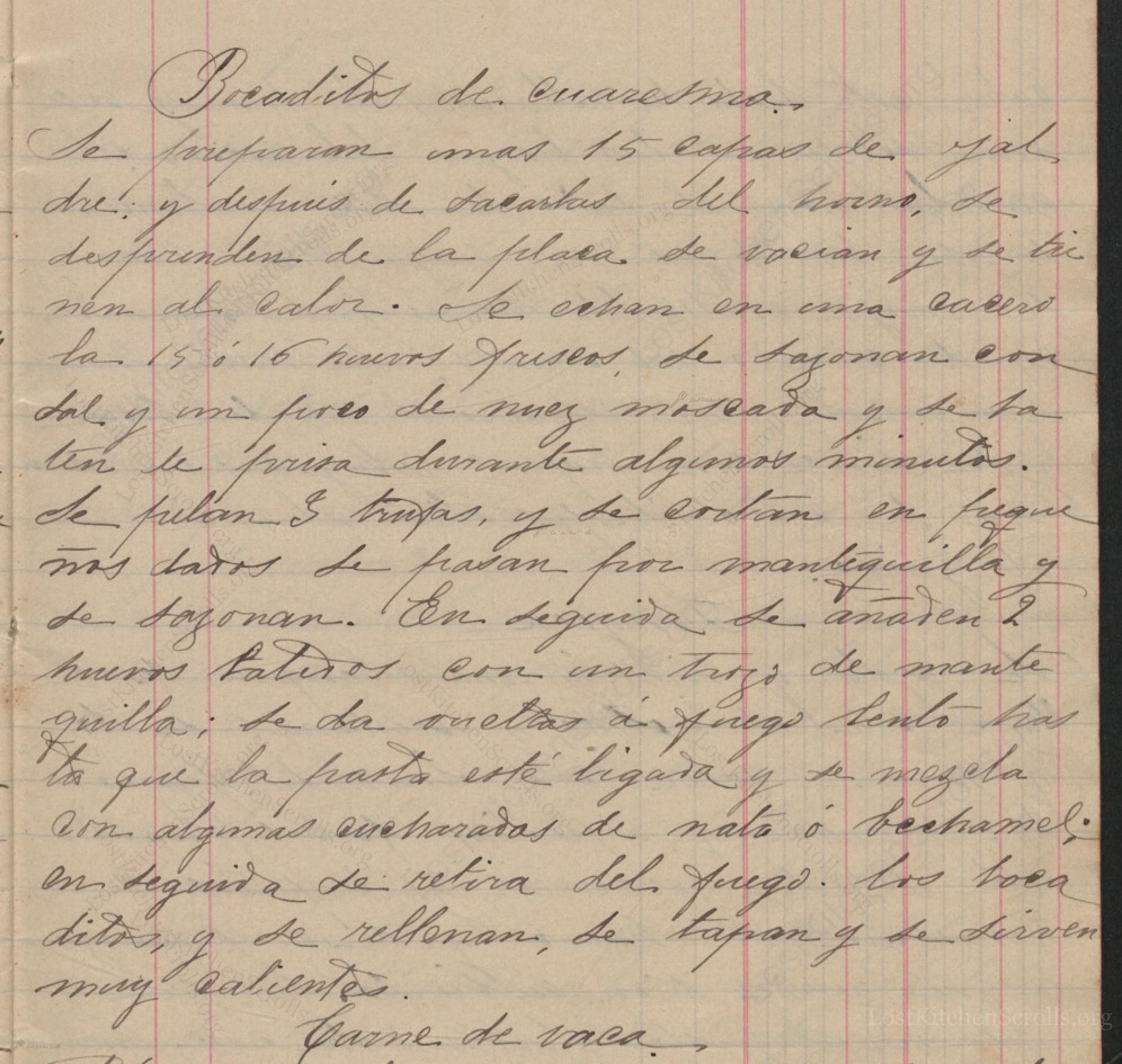 Bocaditos De Cuaresma