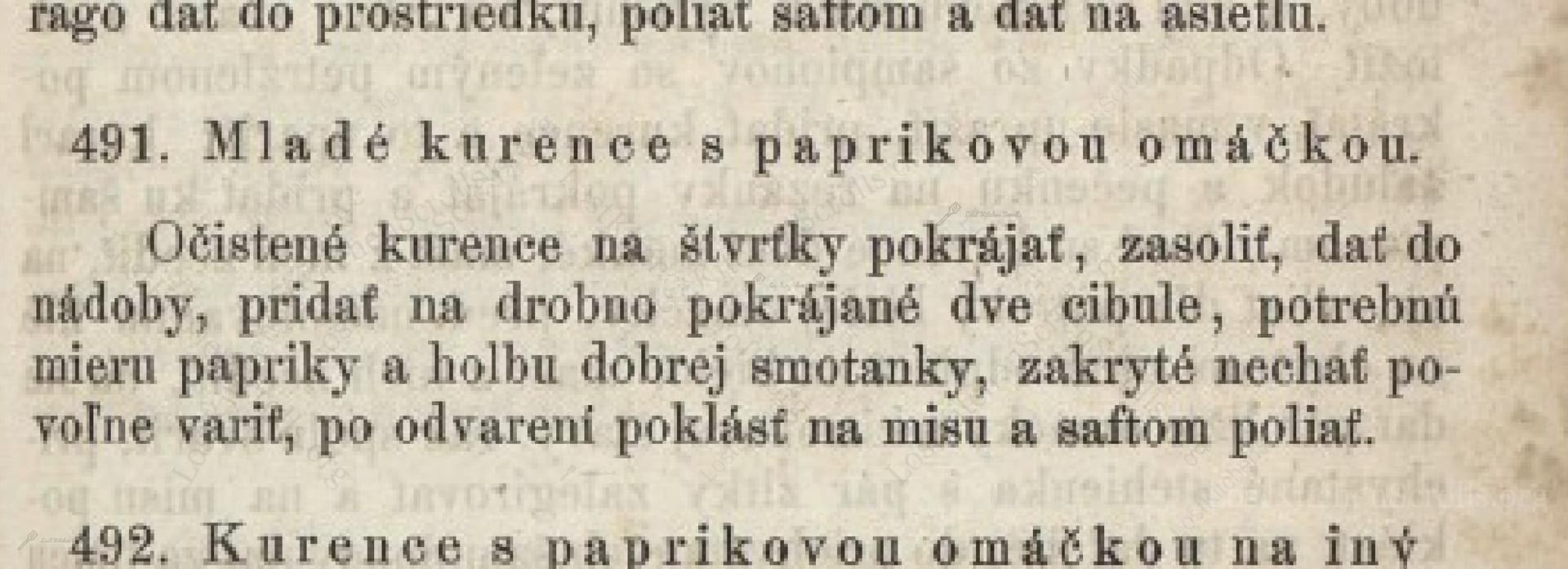 Mladé Kurence S Paprikovou Omáčkou