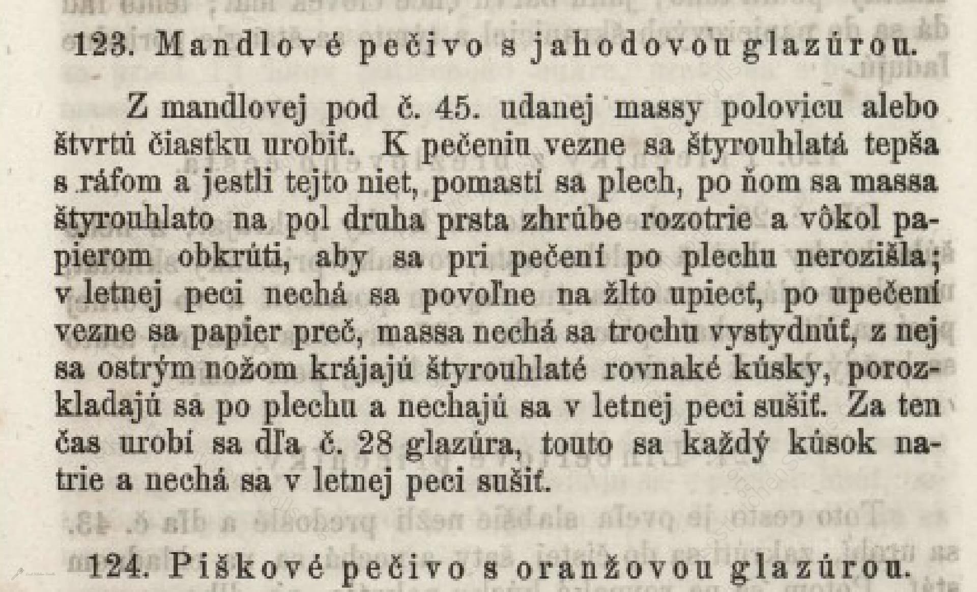 Mandlové Pečivo S Jahodovou Glazúrou