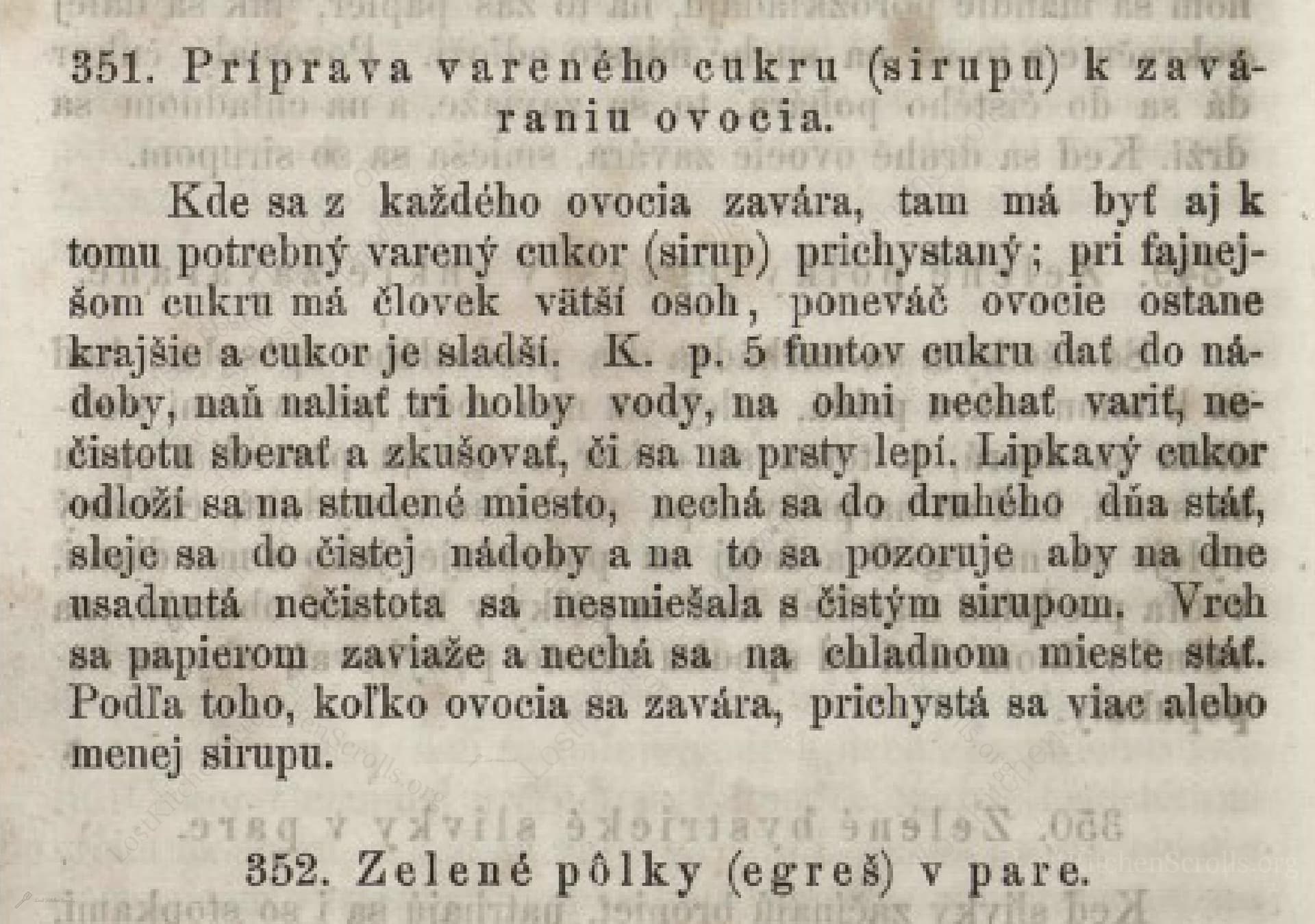 Príprava Vareného Cukru (Sirupu) K Zaváraniu Ovocia