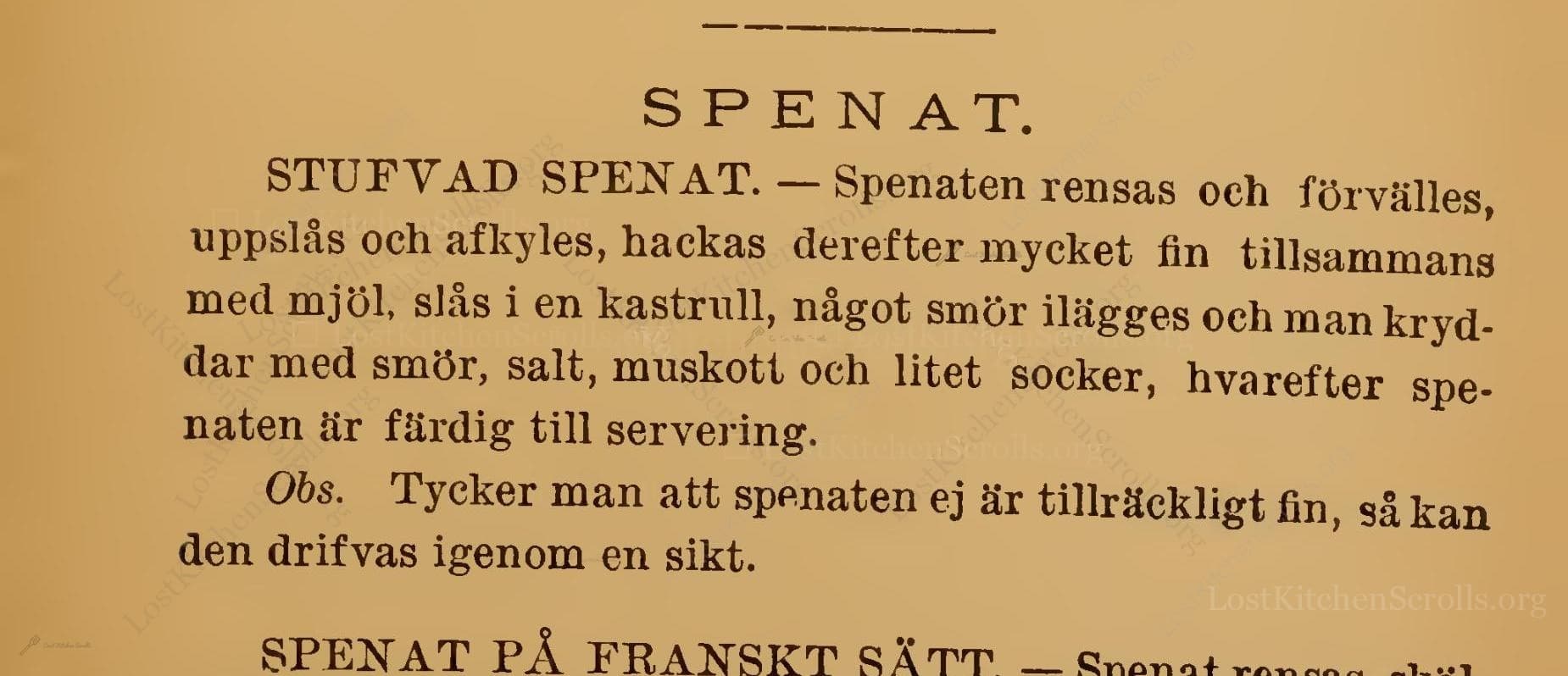 Stufvad Spenat