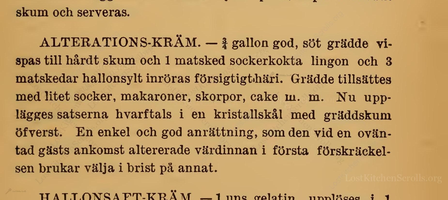Alterations-Kräm