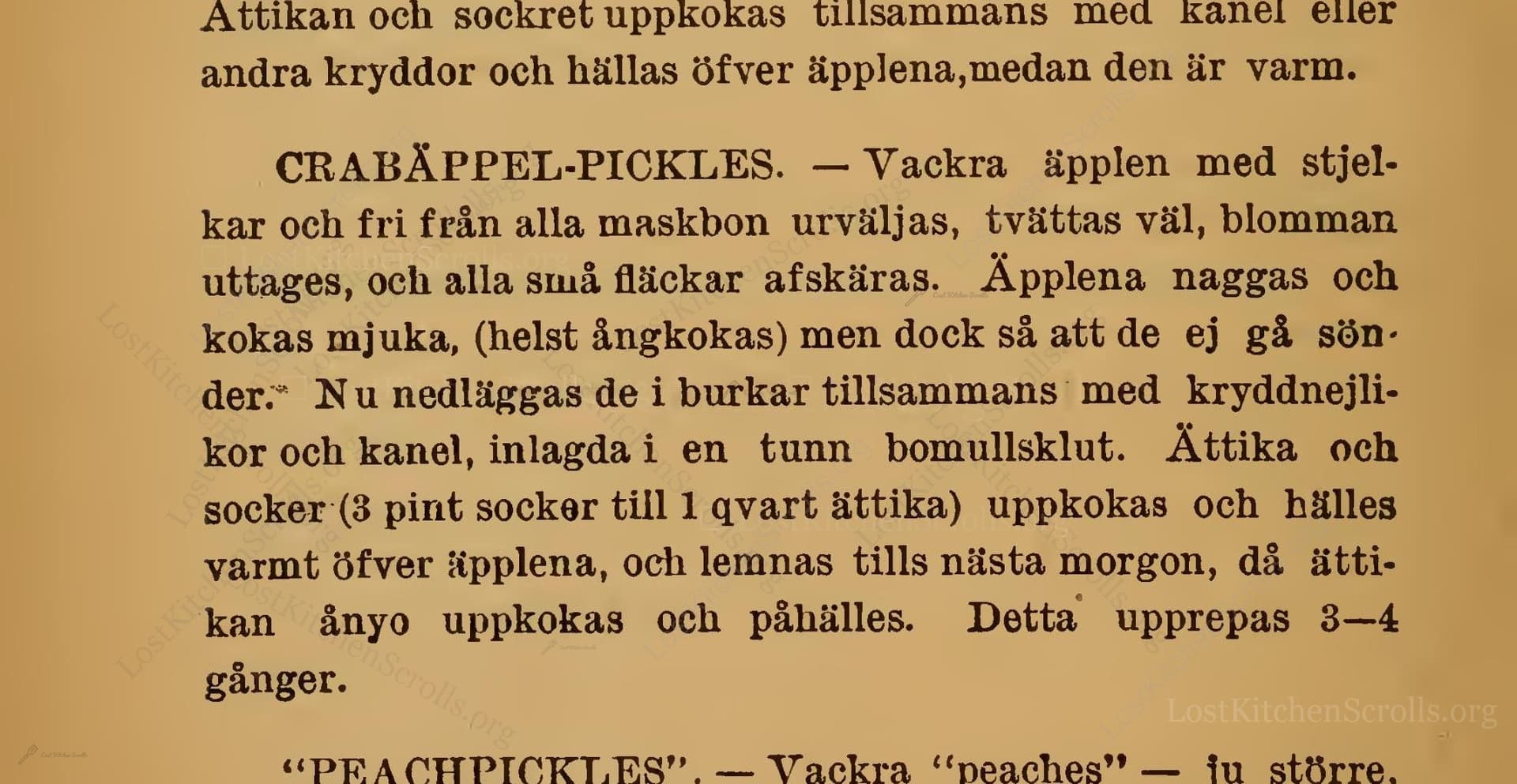 Crabäppel-Pickles