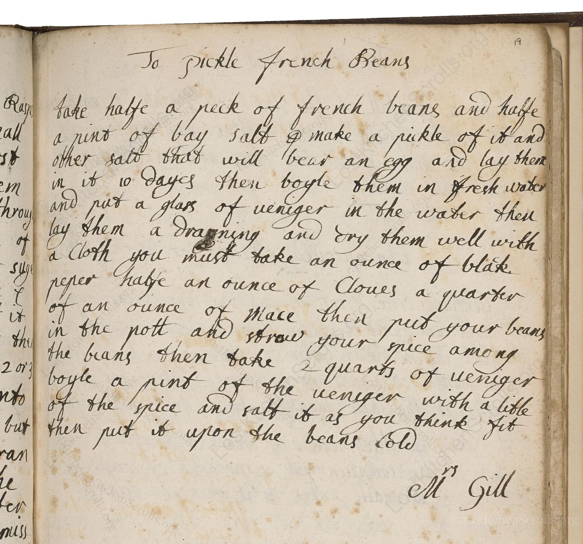 To Pickle French Beans