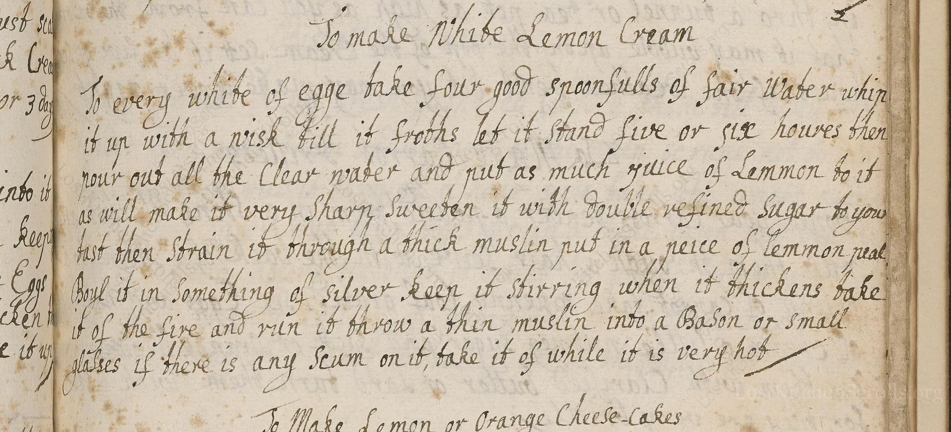 To Make Whibe Lemon Cream