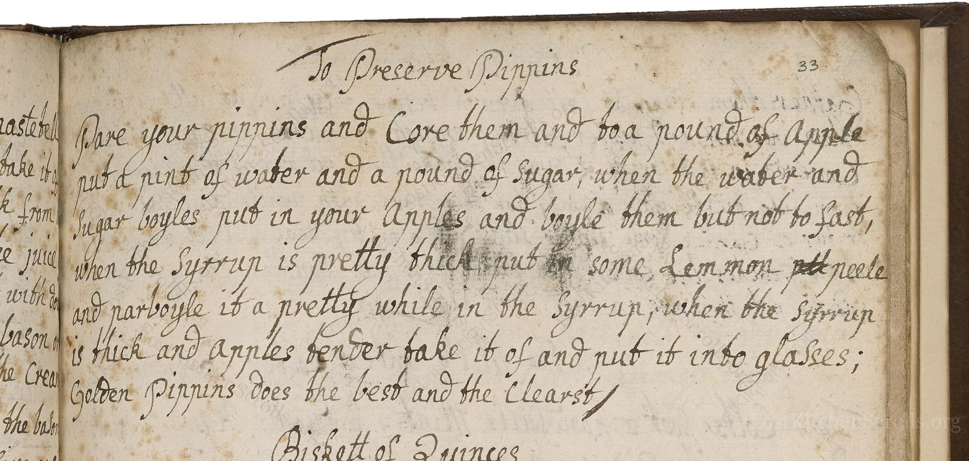 To Preserve Pippins