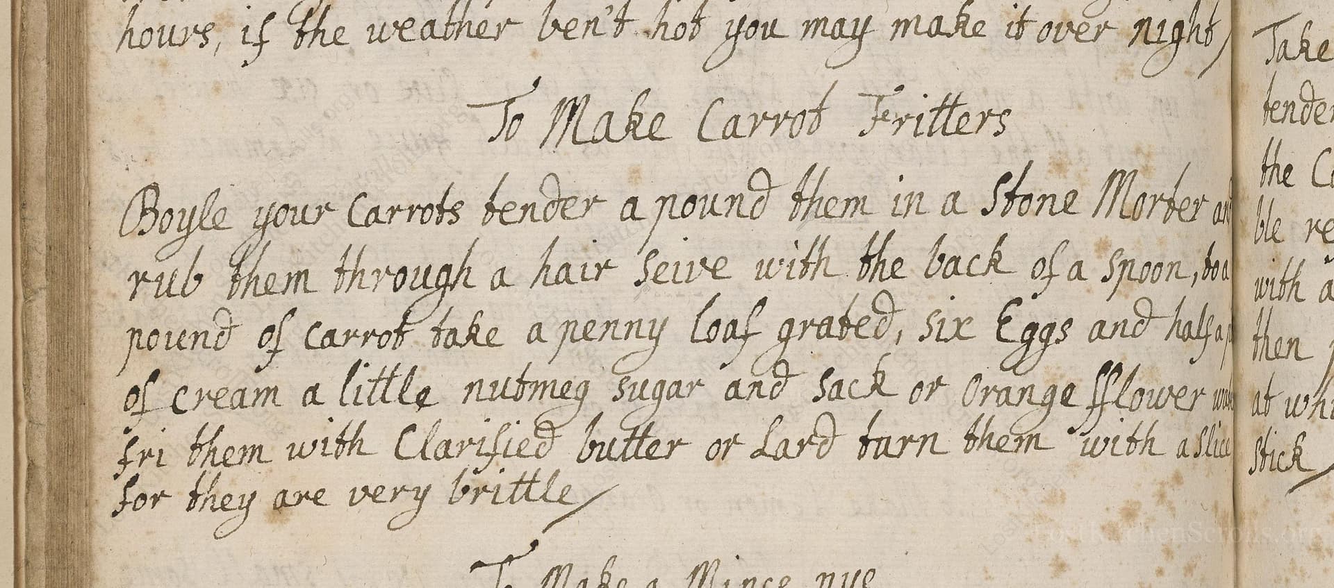 To Make Carrot Fritters
