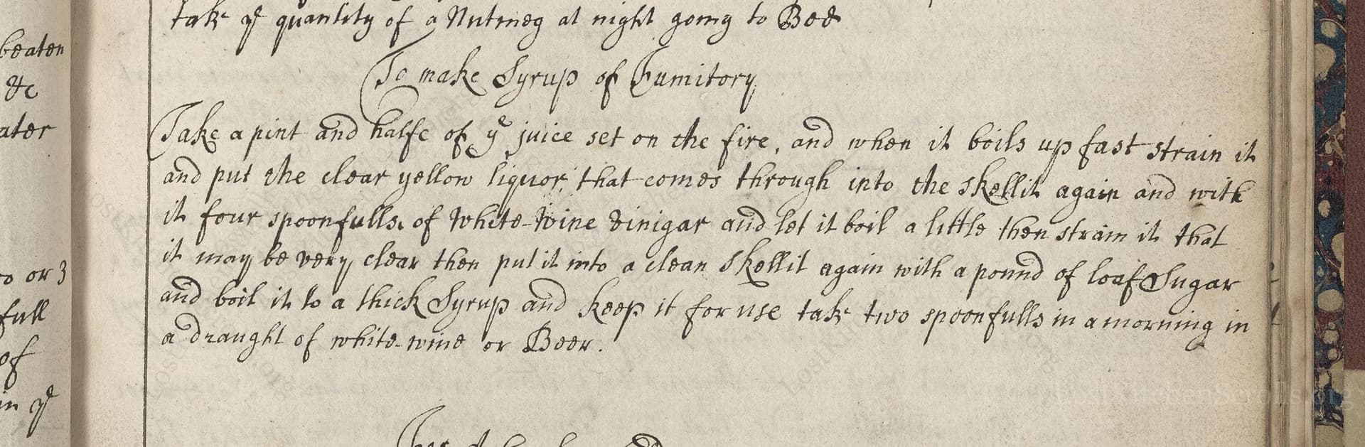 To Make Syrup Of Fumitory