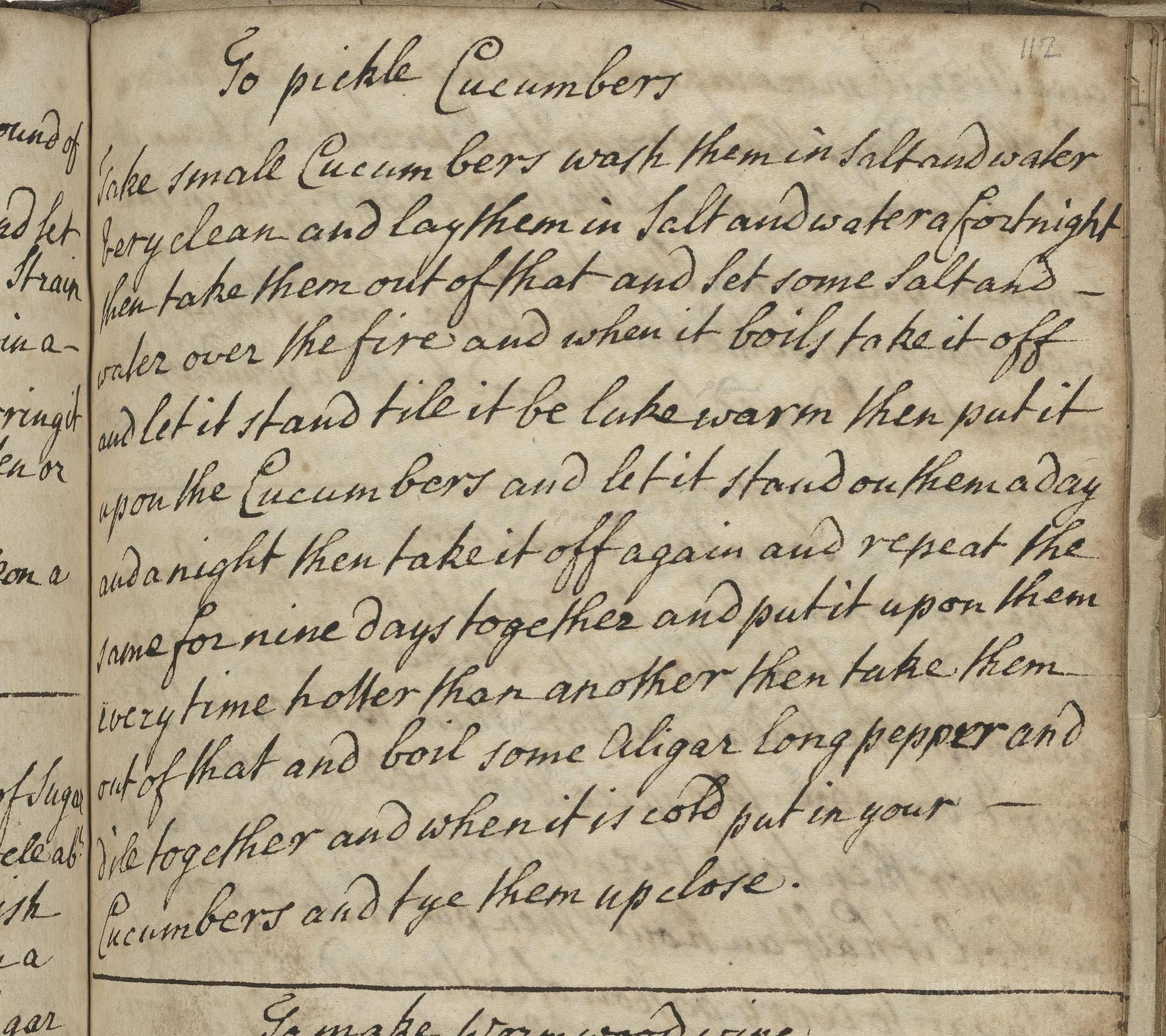 To Pickle Cucumbers