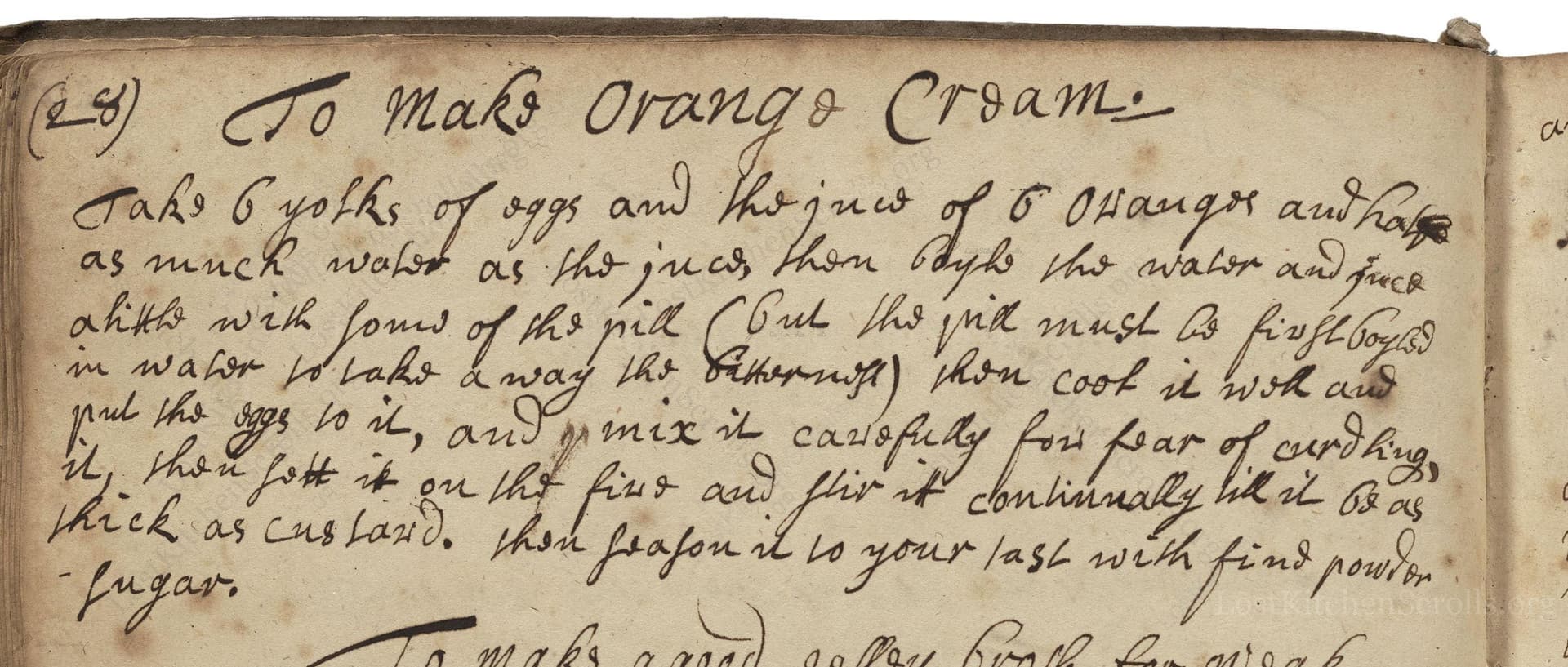 To Make Orange Creame