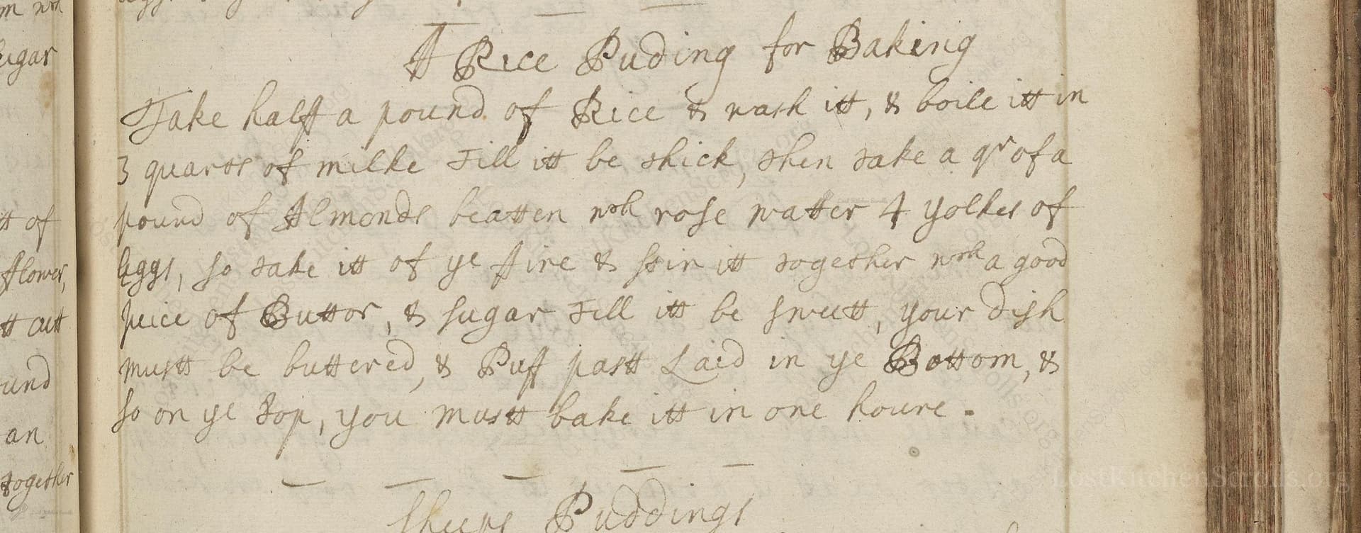 A Rice Pudding For Baking