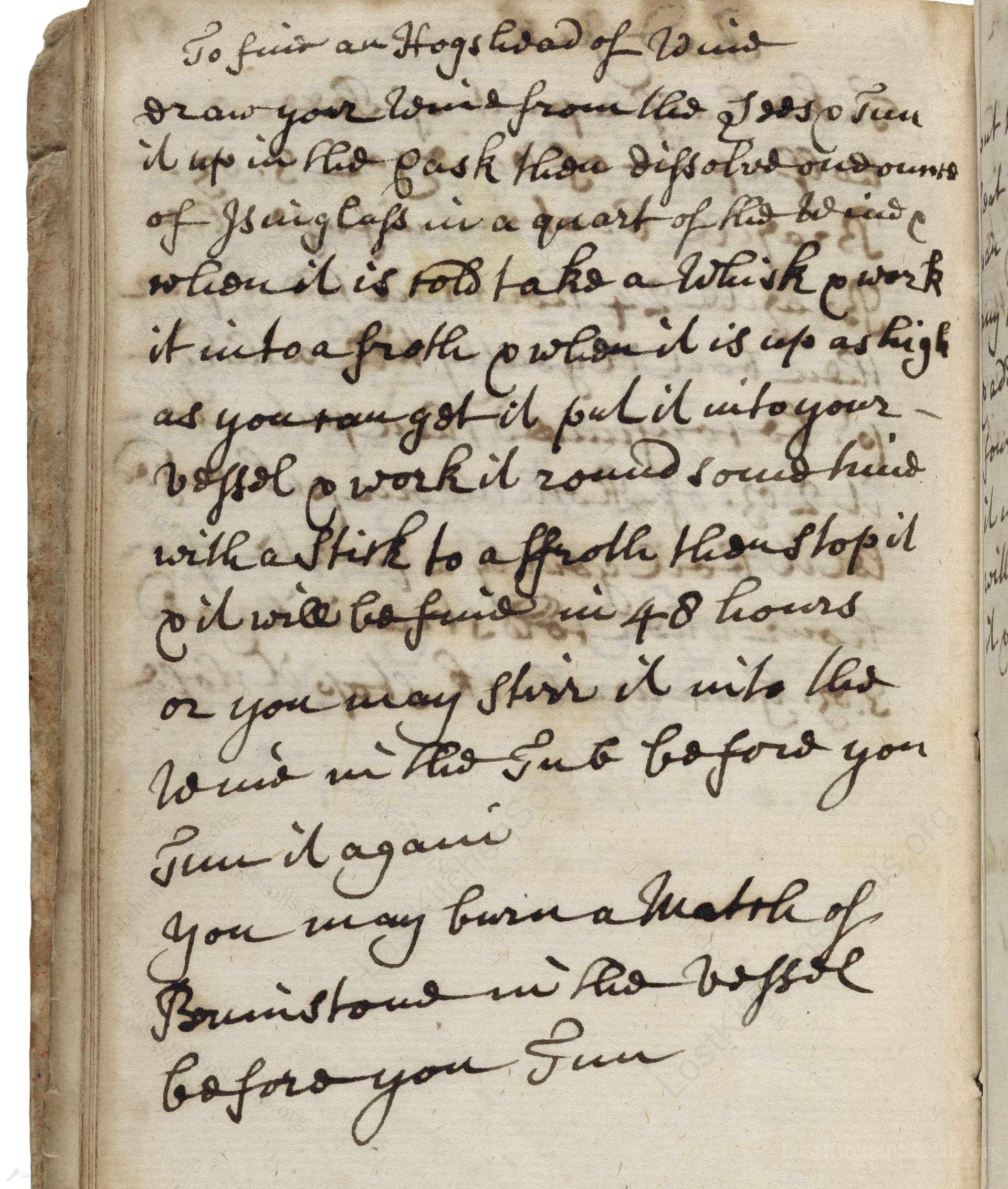 To Fine An Hogshead Of Wine