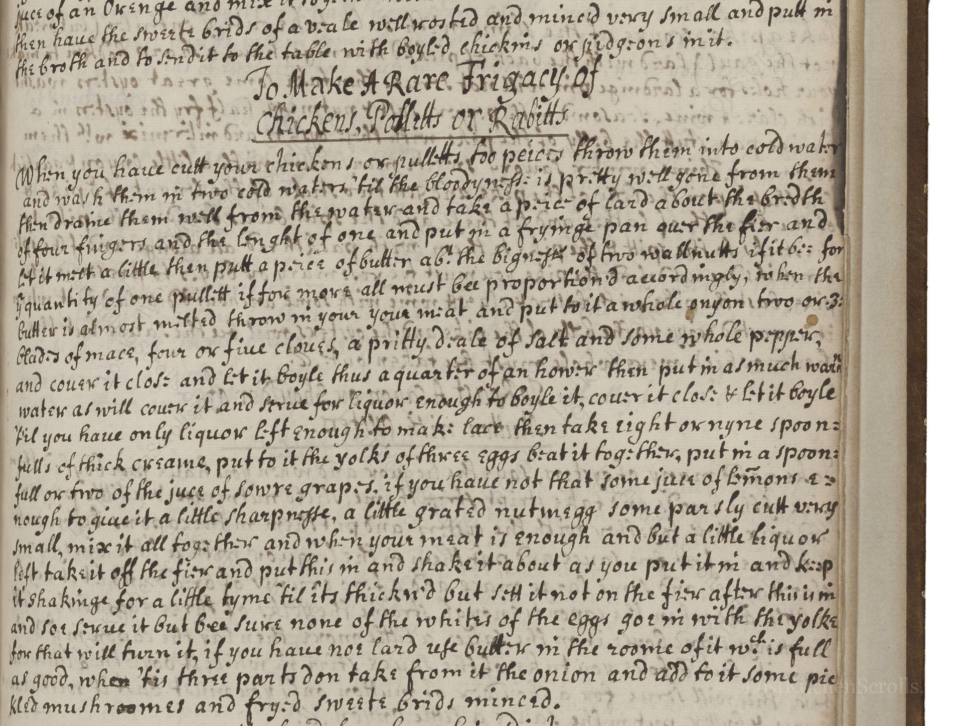 To Make A Rare Frigacy Of Chickens, Pulletts Or Rabitts