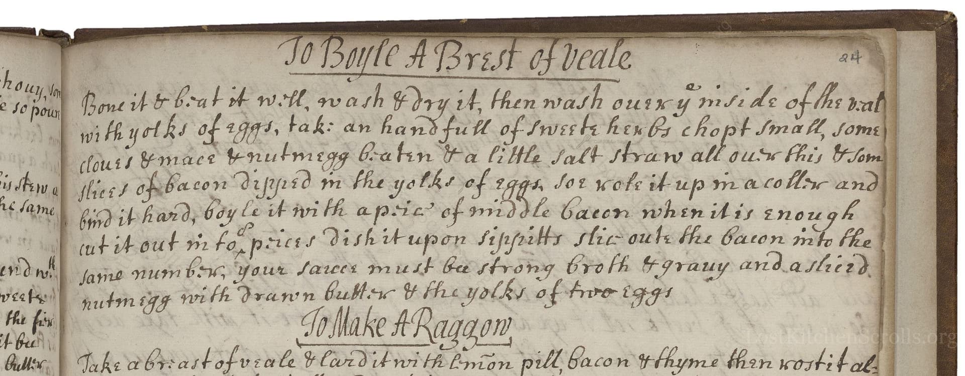 To Boyle A Brest Of Veale