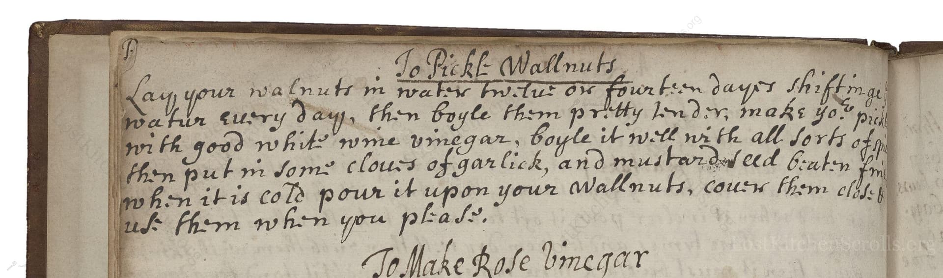 To Pickle Wallnuts