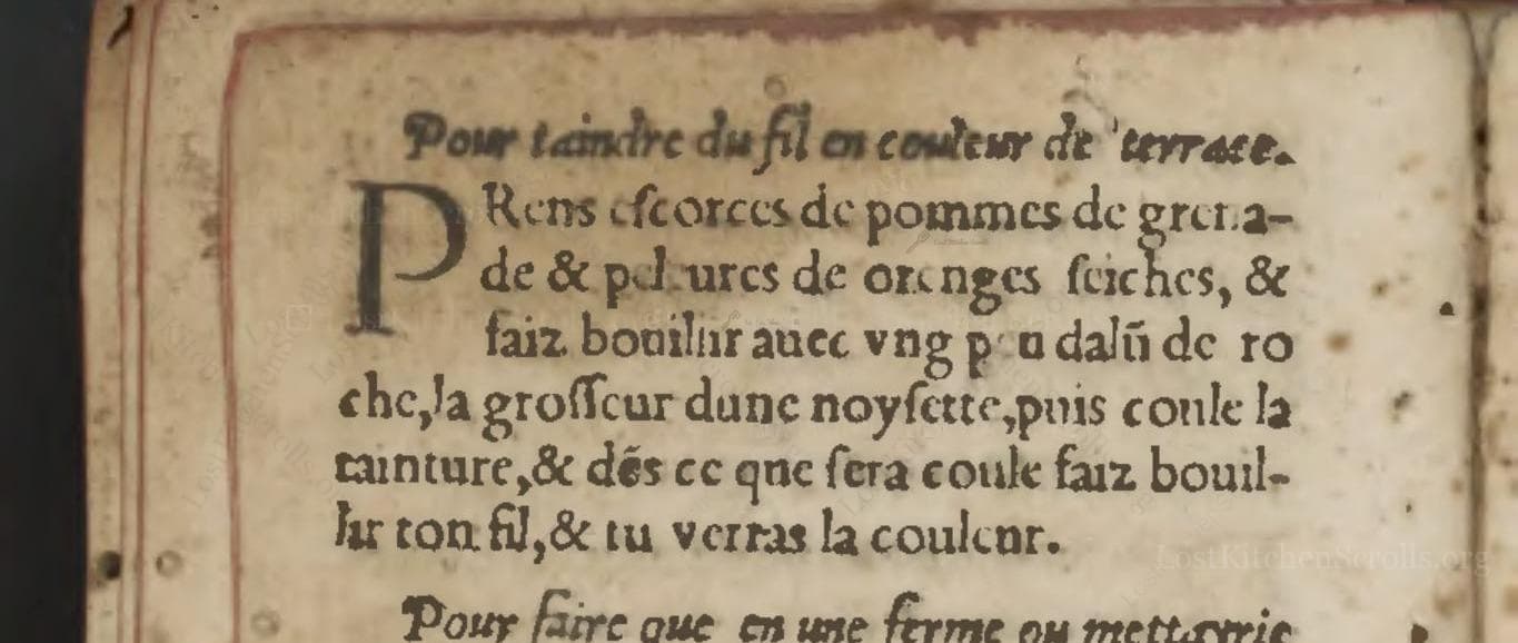 Pour Taindre Du Fil En Couleur De Terrace